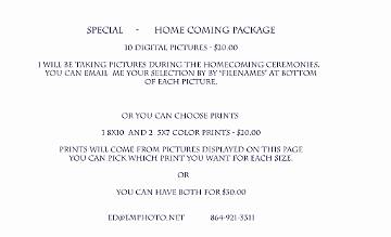 Homecoming package